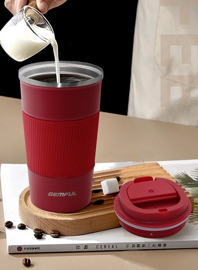 GEMFUL Travel Coffee Mug Stainless Steel Vacuum Ice and Hot Drinks Insulated Tumbler for Home Office Outdoor Works - Image 3